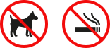 No smoking / No animals